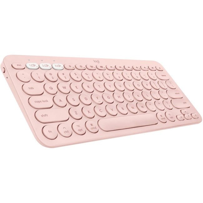 Logitech K380 Multi-Device Bluetooth Keyboard-Rose
