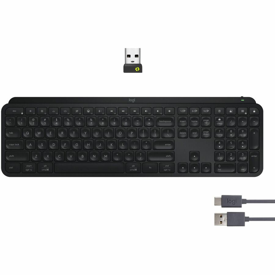 Logitech Keyboard - Wireless Connectivity - Bluetooth - USB Type C Interface - PC, Mac -
