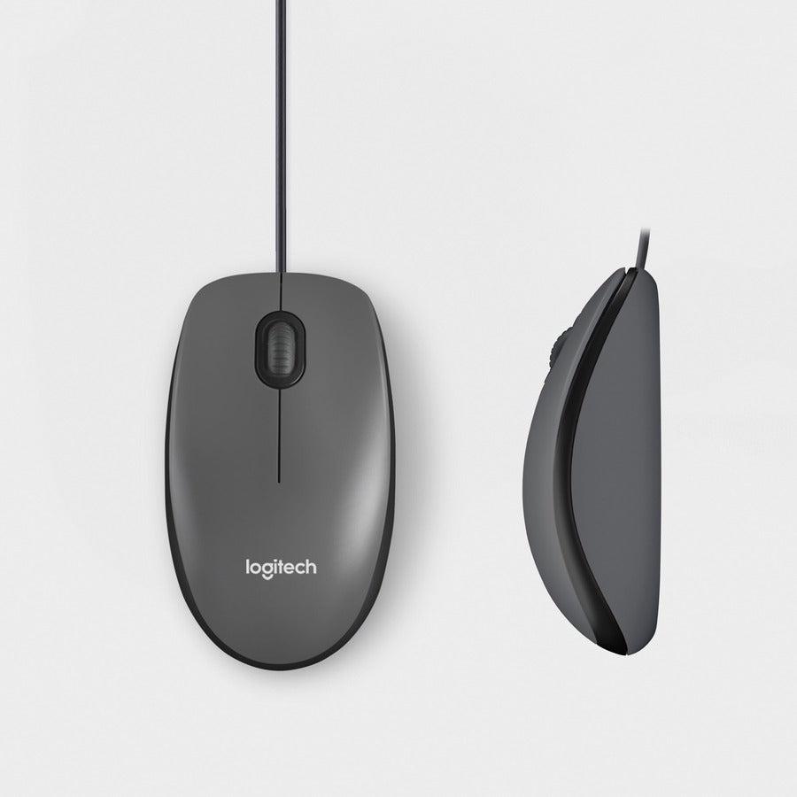 Logitech M100 Mouse Usb Type-A Optical 1000 Dpi