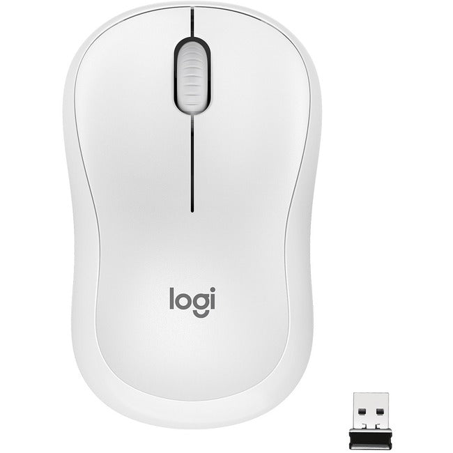 Logitech M220 SILENT Wireless Mouse, 2.4 GHz with USB Receiver, 1000 DPI Optical Tracking, 18-Month Battery, Ambidextrous, Compatible with PC, Mac, Laptop (Off-white) 910-006125