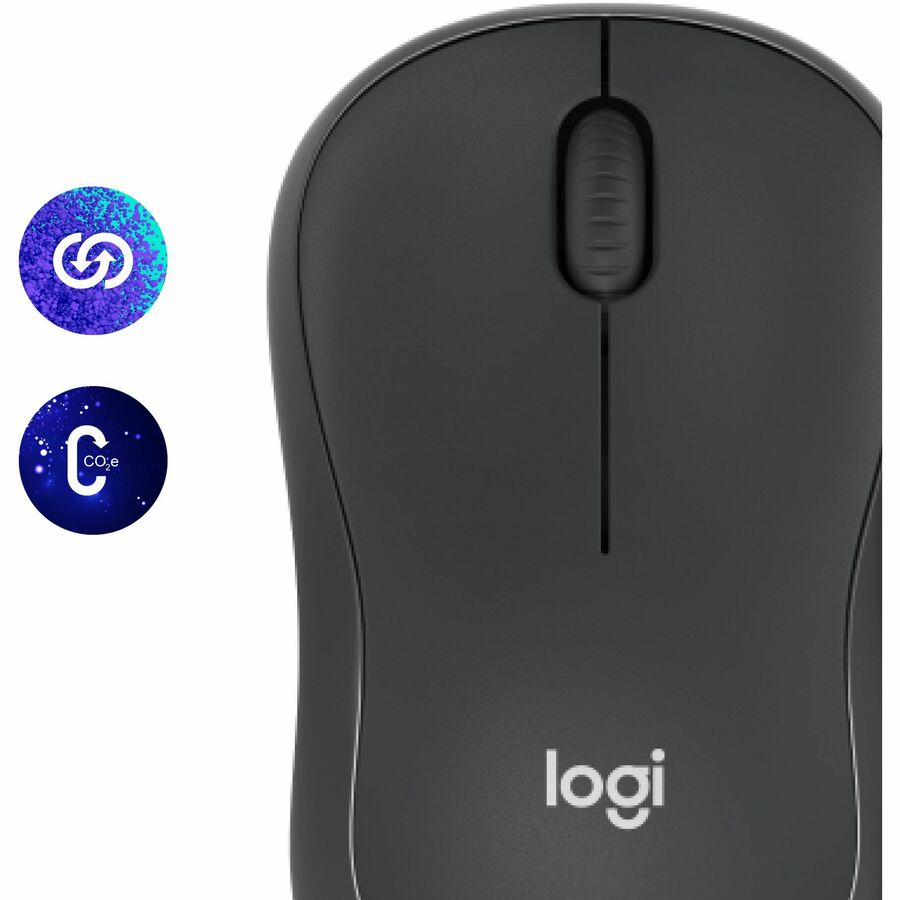 Logitech M240 Silent Bluetooth Mouse - Travel Mouse - Wireless - Bluetooth - Graphite -