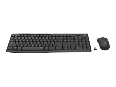 Logitech MK295 Silent - Keyboard and mouse set - wireless - 2.4 GHz - graphite