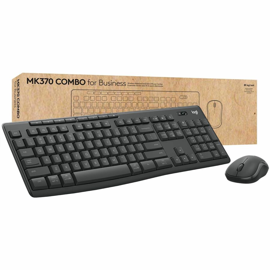Logitech MK370 Combo for Business Wireless Keyboard and Silent Mouse - USB
