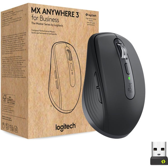 Logitech MX Anywhere 3 for Business (Graphite) - Brown Box 910-006204