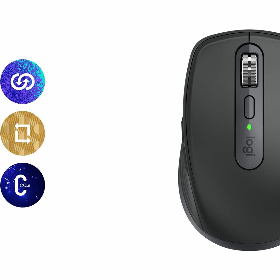 Logitech MX Anywhere 3S for Business - Wireless Mouse - Darkfield - Wireless - Bluetooth