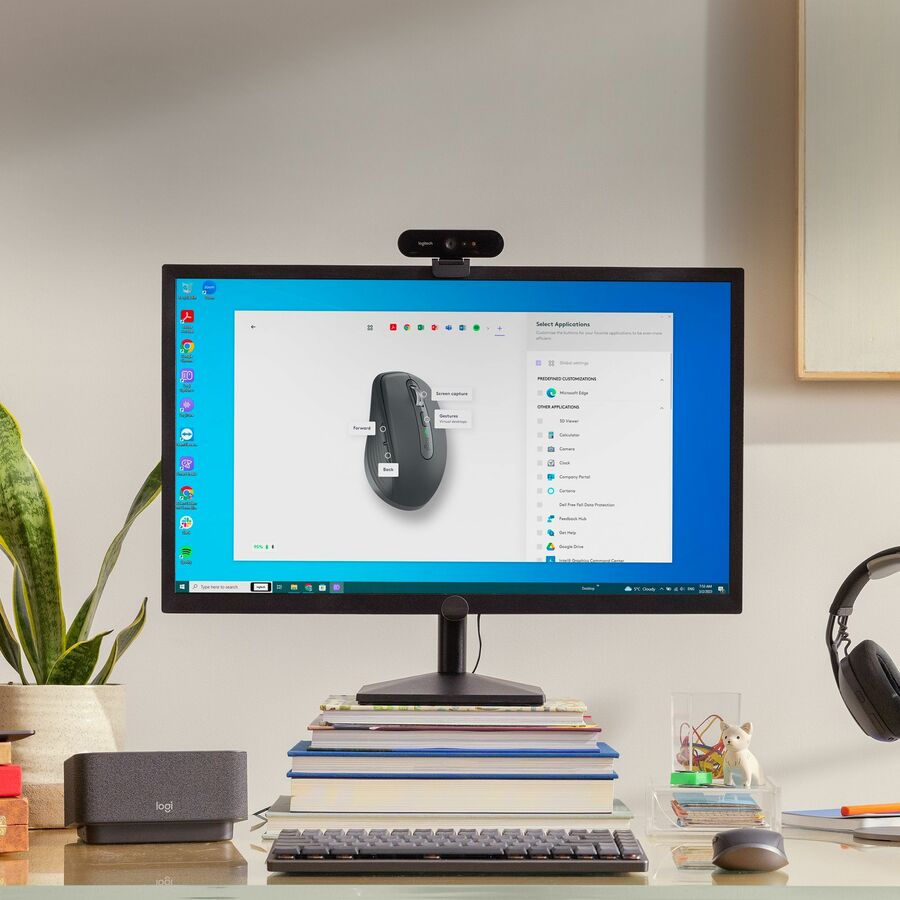 Logitech MX Anywhere 3S for Business - Wireless Mouse - Darkfield - Wireless - Bluetooth