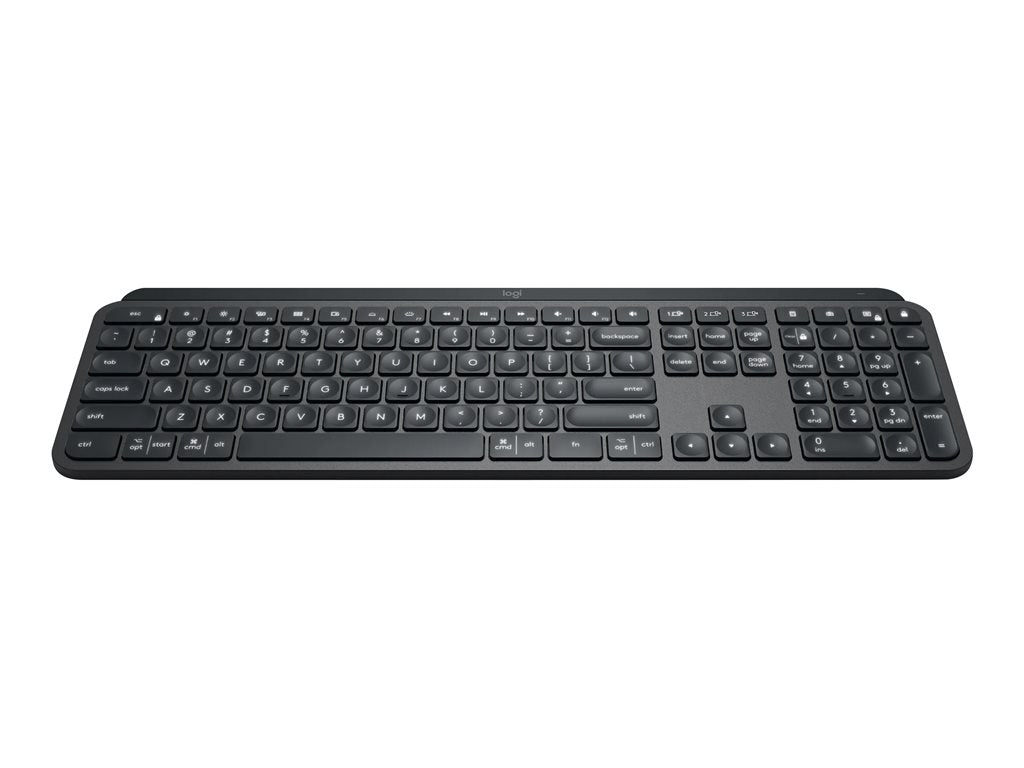 Logitech MX Keys - Keyboard - backlit - Bluetooth, 2.4 GHz - QWERTY - US - graphite
