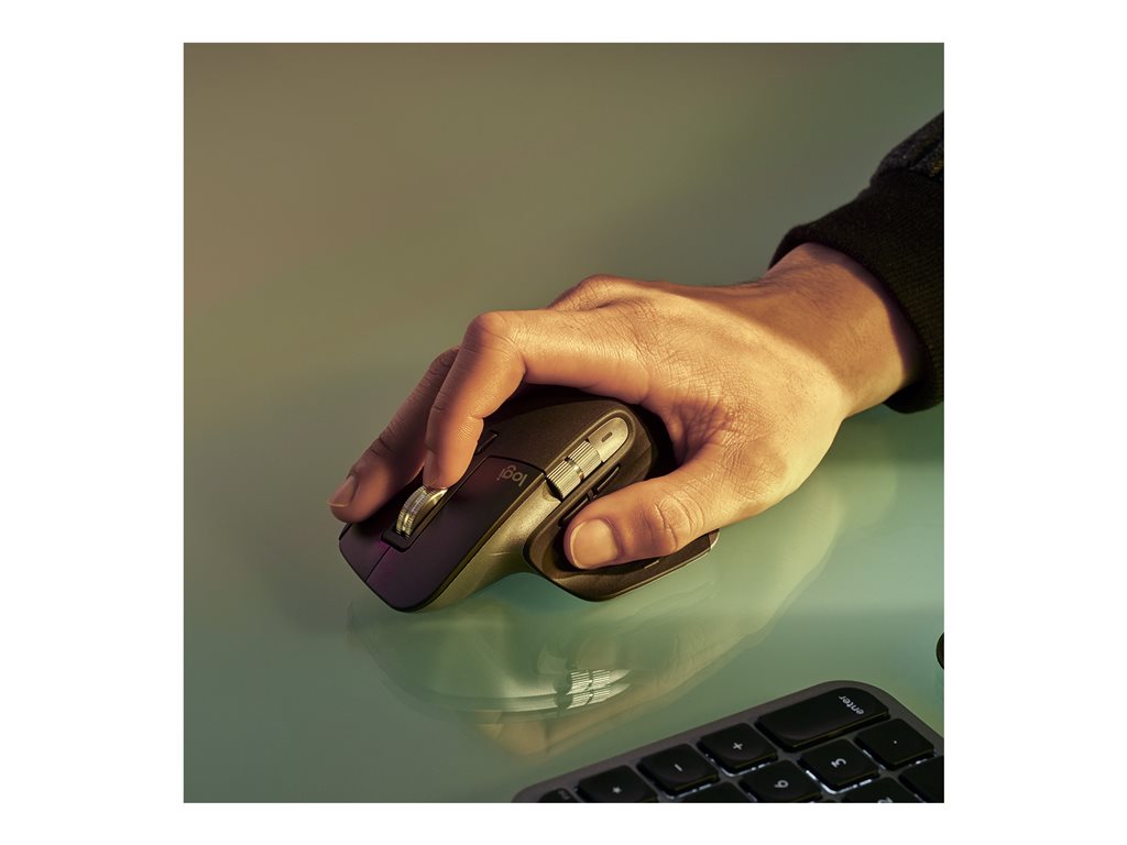 Logitech Master Series MX Keys S Combo for Mac - Keyboard and mouse set - backlit - wireless - Bluetooth LE - space gray 920-012592