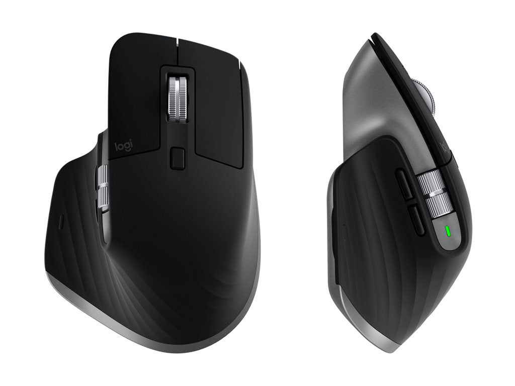 Logitech Master Series MX Keys S Combo for Mac - Keyboard and mouse set - backlit - wireless - Bluetooth LE - space gray 920-012592