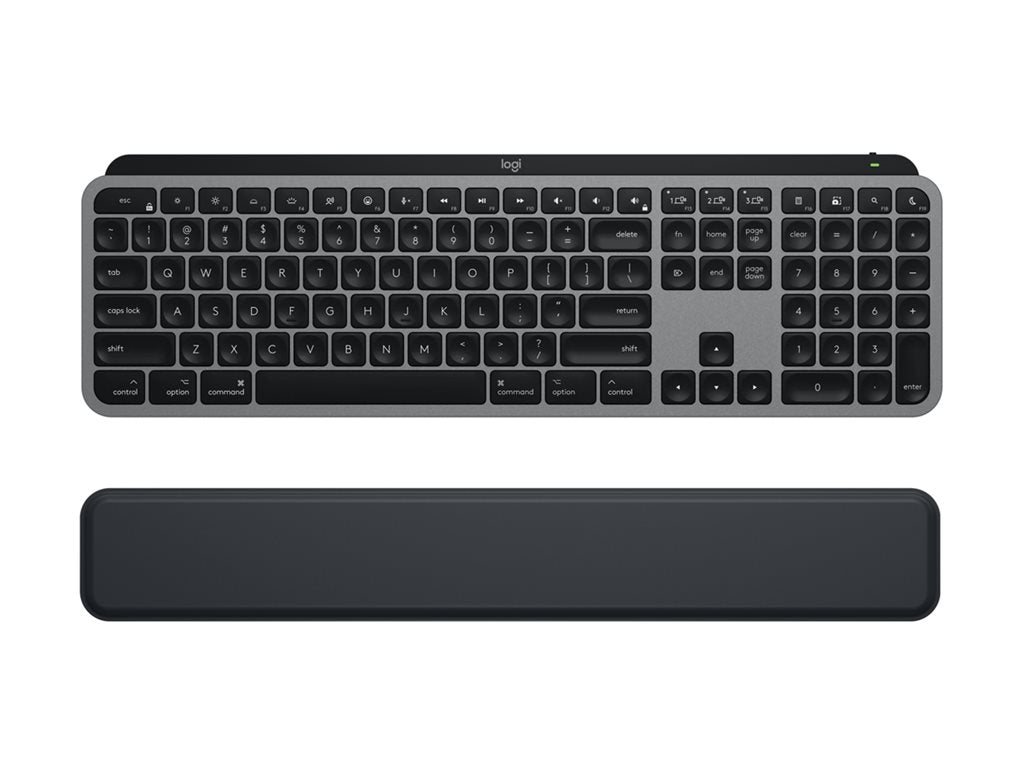 Logitech Master Series MX Keys S Combo for Mac - Keyboard and mouse set - backlit - wireless - Bluetooth LE - space gray 920-012592