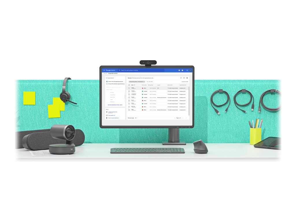 Logitech Medium Google Meet Rooms with Tap + Rally System + Meet Compute - Video conferencing kit - with Google Meet Compute TAPRALGGLCTL2