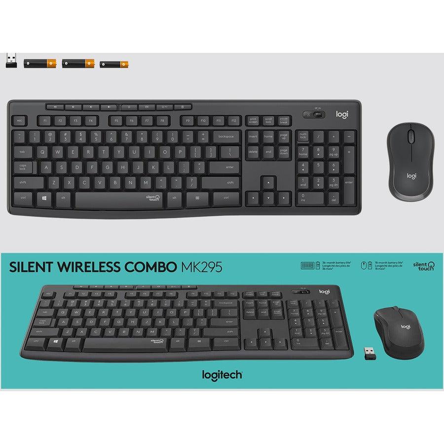 Logitech Mk295 Keyboard Rf Wireless Black