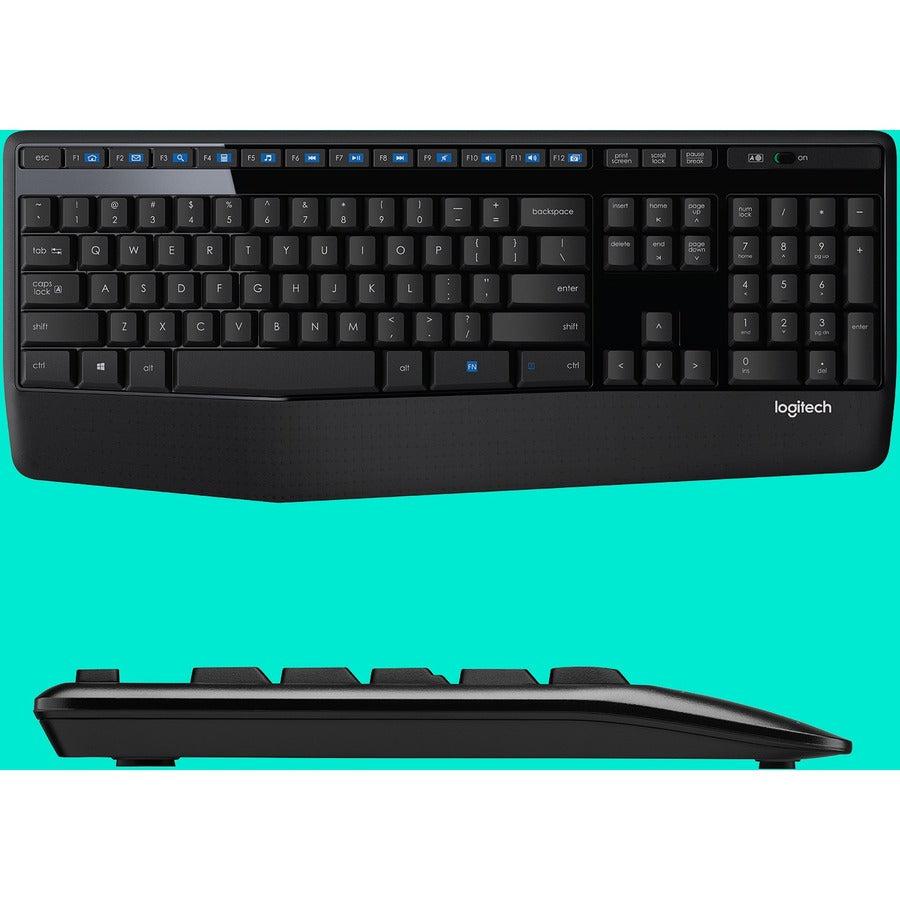 Logitech Mk345 Keyboard Rf Wireless Qwerty Black, Blue