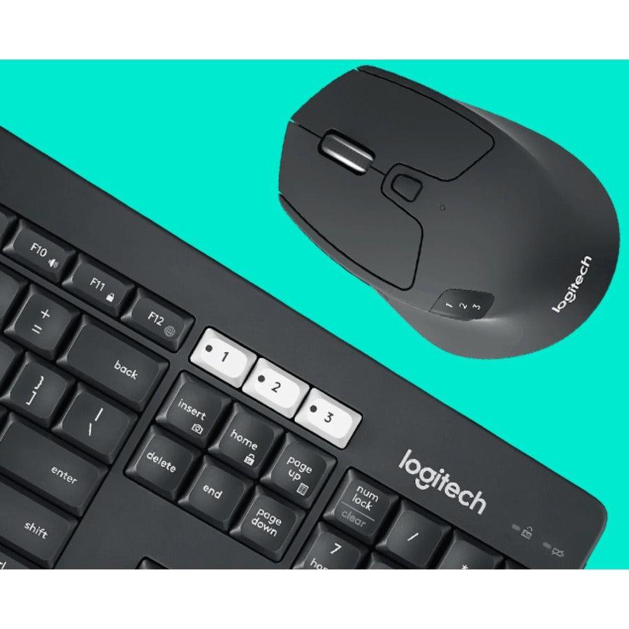 Logitech Mk850 Performance Wireless And Mouse Combo Keyboard Rf Wireless + Bluetooth Qwerty English Black