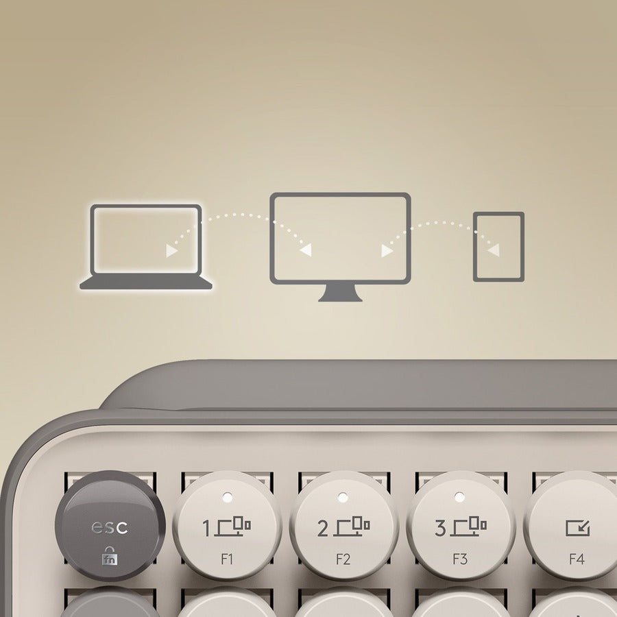 Logitech POP Keys Wireless Keyboard (Mist)