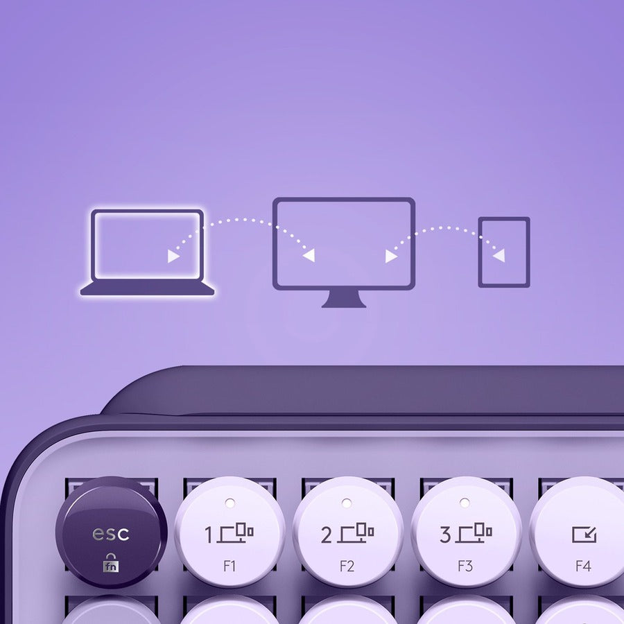 Logitech POP Keys Wireless Mechanical Keyboard with Customizable Emoji Keys