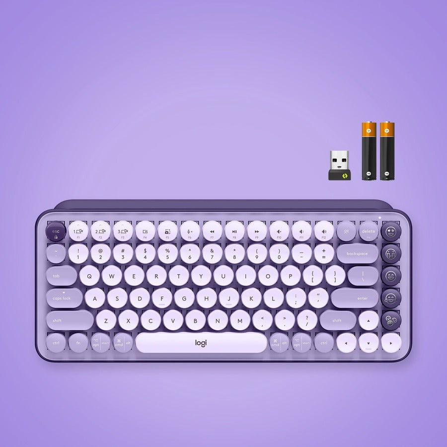 Logitech POP Keys Wireless Mechanical Keyboard with Customizable Emoji Keys