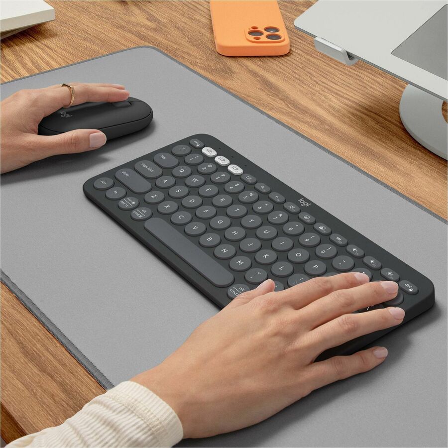 Logitech Pebble 2 Combo Keyboard & Mouse - USB Type A Wireless Bluetooth Keyboard - Tonal