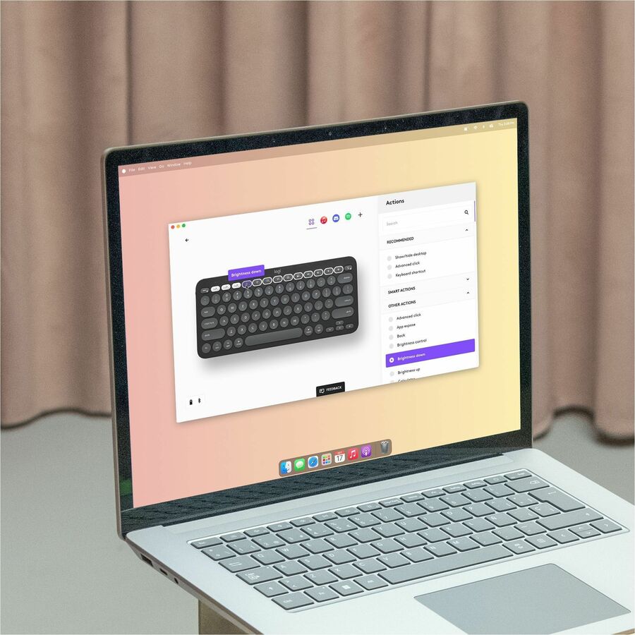 Logitech Pebble 2 Combo for Mac Wireless Keyboard and Mouse - USB Type A Wireless