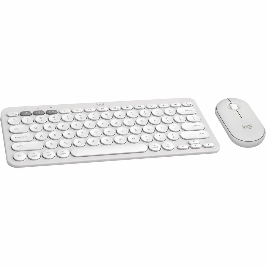 Logitech Pebble 2 Combo for Mac Wireless Keyboard and Mouse - USB Type A Wireless