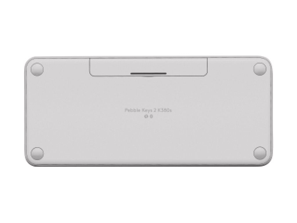 Logitech Pebble Keys 2 K380s - Keyboard - wireless - Bluetooth LE - QWERTY - English - tonal white 920-011776