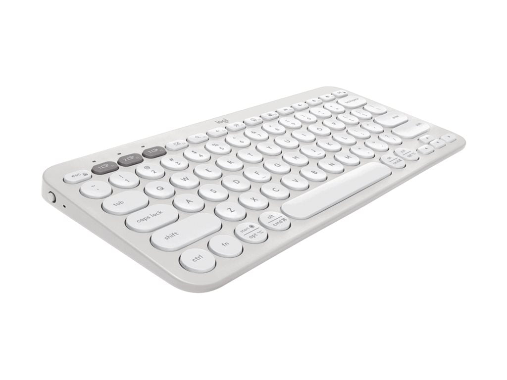 Logitech Pebble Keys 2 K380s - Keyboard - wireless - Bluetooth LE - QWERTY - English - tonal white 920-011776