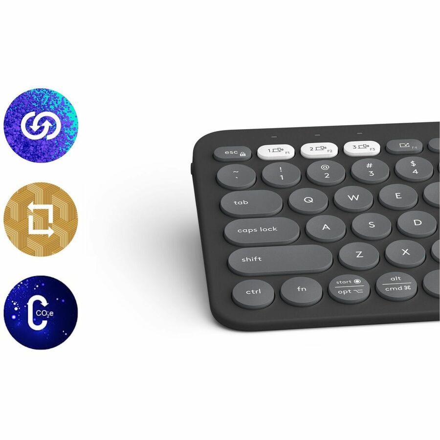 Logitech Pebble Keys 2 K380s Multi-device Bluetooth Wireless Keyboard - Wireless