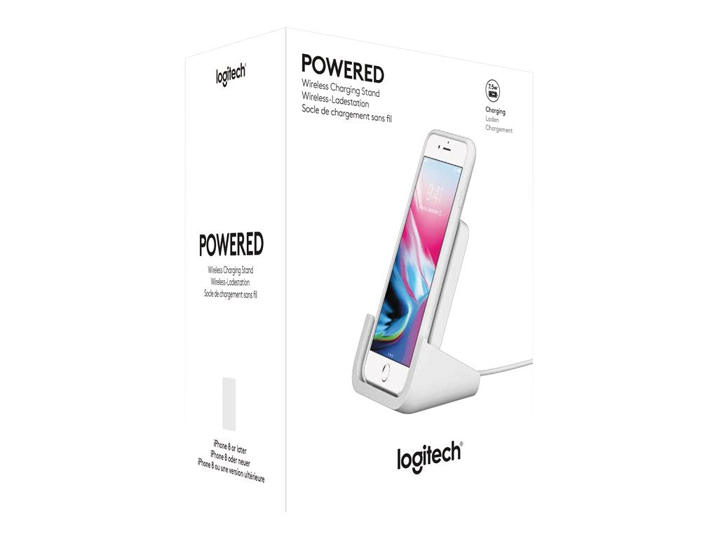 Logitech Powered - Wireless charging stand + AC power adapter - 7.5 Watt - 1.125 A