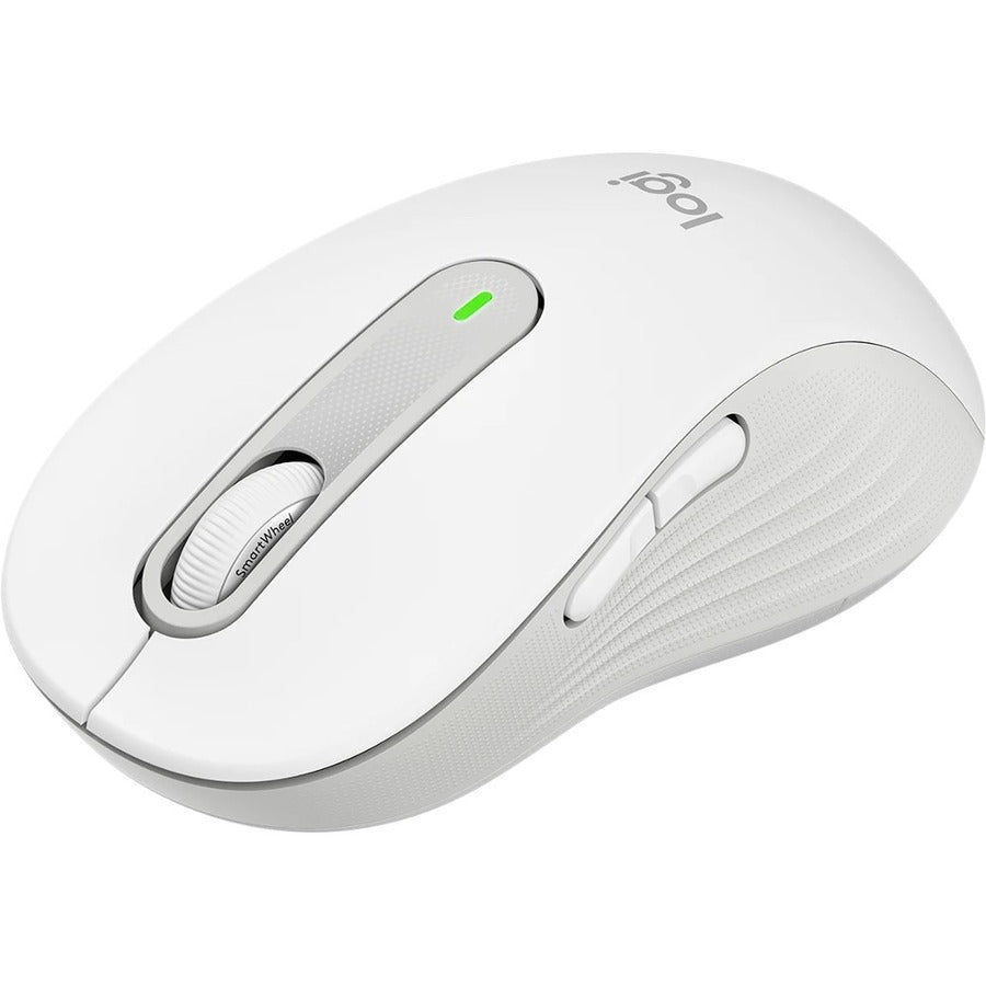 Logitech Signature M650 Mouse - Optical - Wireless - Bluetooth - Raw White - USB - 2000