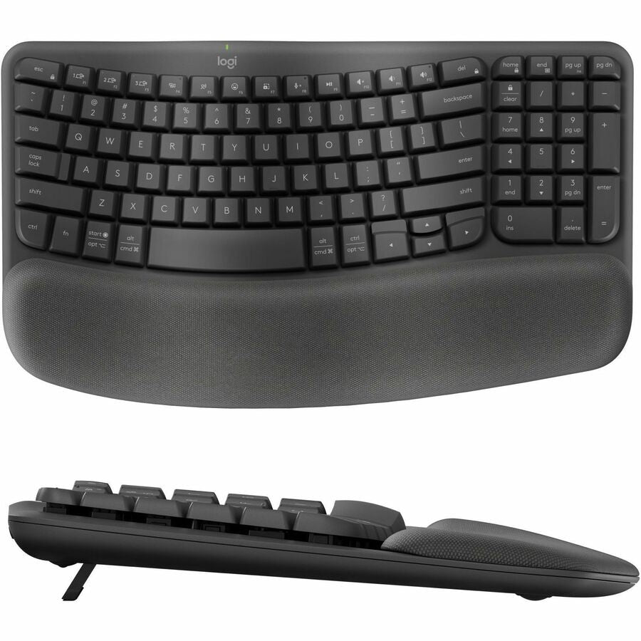 Logitech Wave Keys MK670 Keyboard & Mouse - USB Wireless Bluetooth Keyboard - English