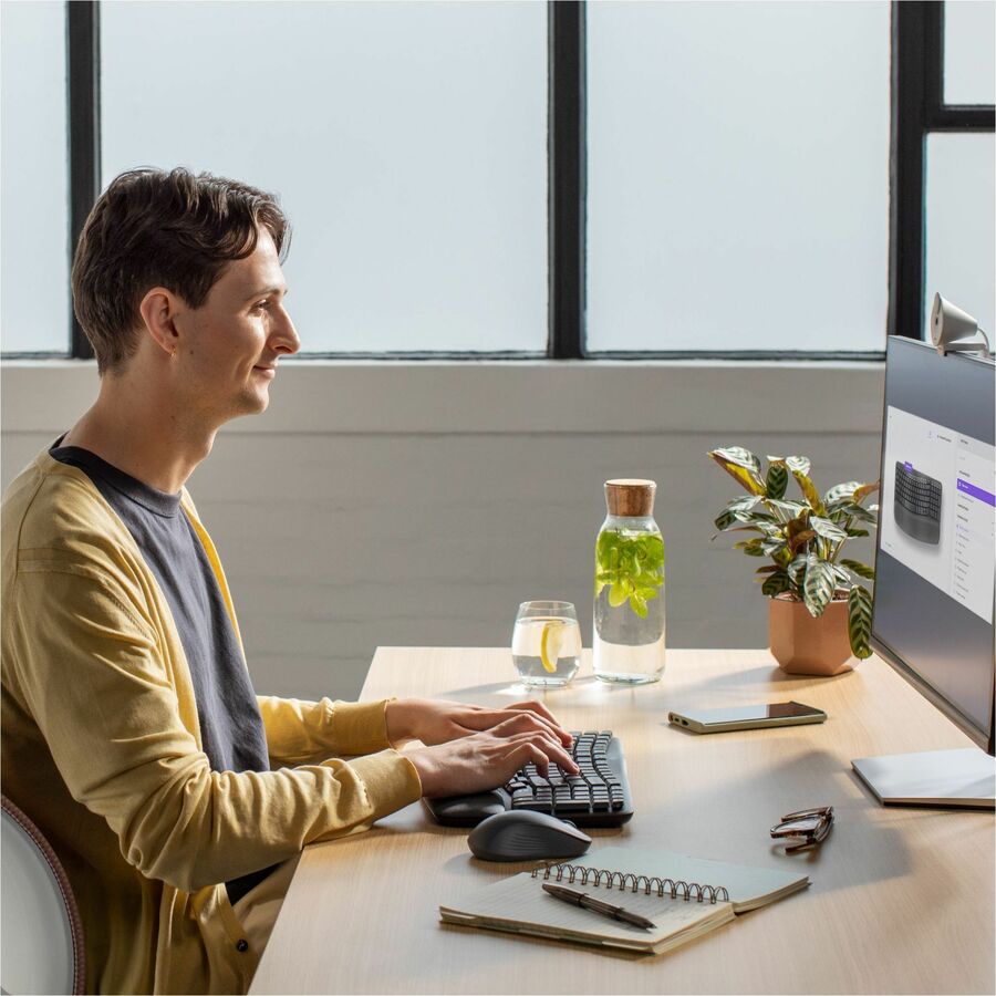 Logitech Wave Keys MK670 Keyboard & Mouse - USB Wireless Bluetooth Keyboard - English