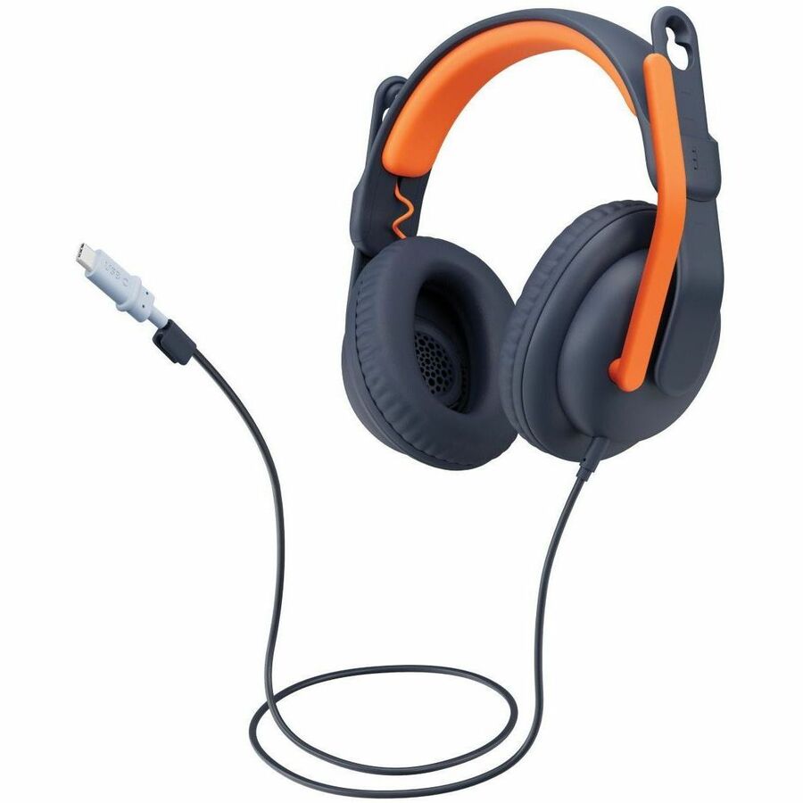 Logitech Zone Learn Wired Headsets for Learners - Stereo - USB Type C, Mini-phone (3.5mm)