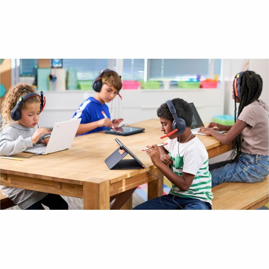 Logitech Zone Learn Wired Headsets for Learners - Stereo - USB Type C, Mini-phone (3.5mm)