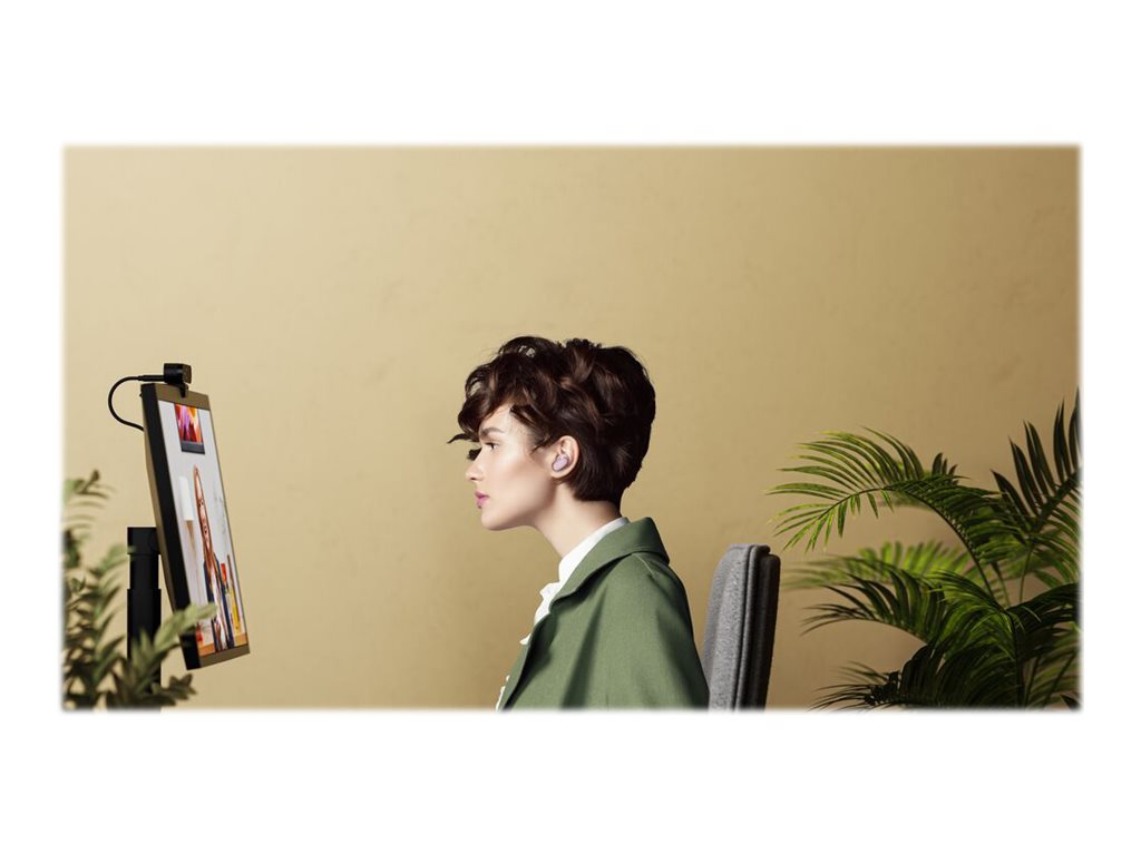 Logitech Zone True Wireless - True wireless earphones with mic - in-ear - Bluetooth - active noise canceling - rose - Zoom Certified 985-001089