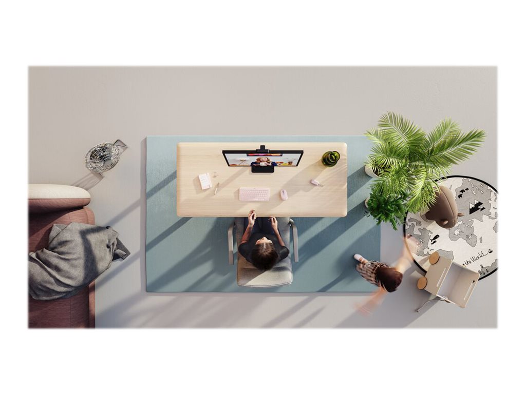 Logitech Zone True Wireless - True wireless earphones with mic - in-ear - Bluetooth - active noise canceling - rose - Zoom Certified 985-001089