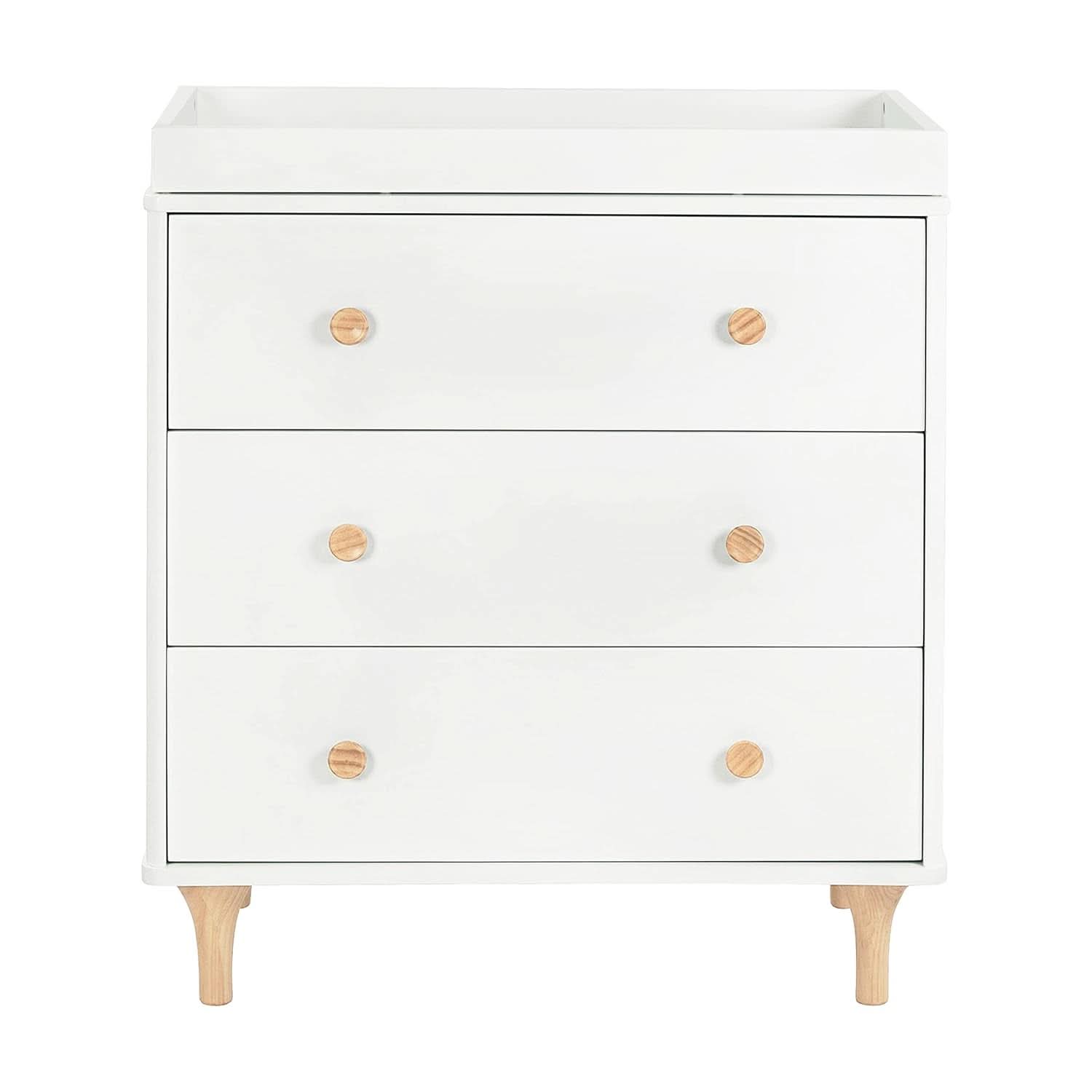 Lolly 3 Drawer Changer Dresser Removable Changing Tray White