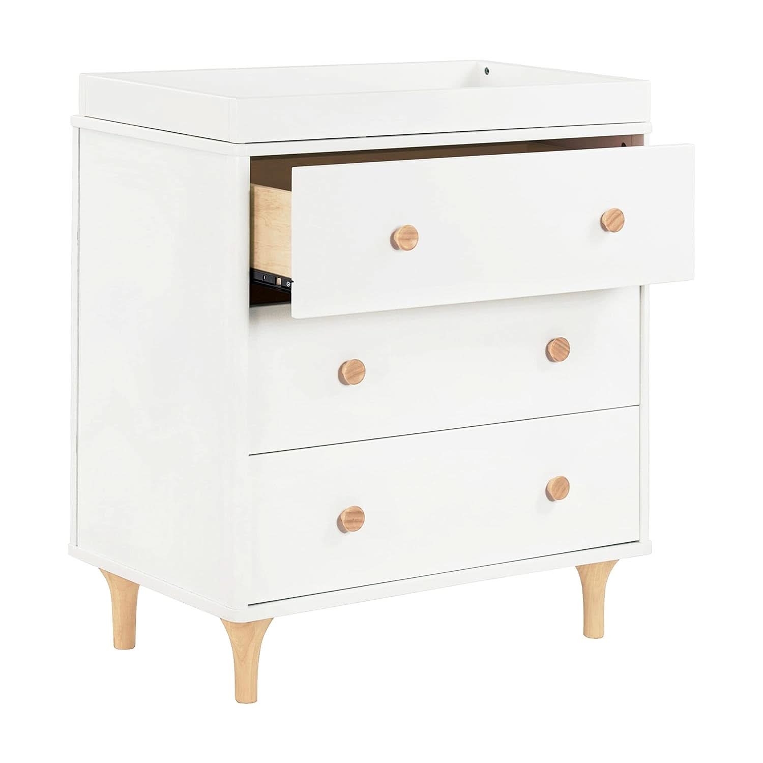 Lolly 3 Drawer Changer Dresser Removable Changing Tray White