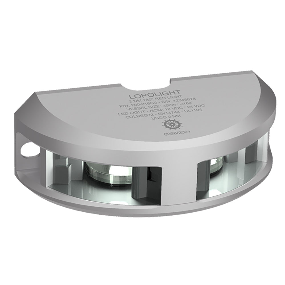 Lopolight Series 200-024 - Navigation Light - 2NM - Vertical Mount - White - Silver