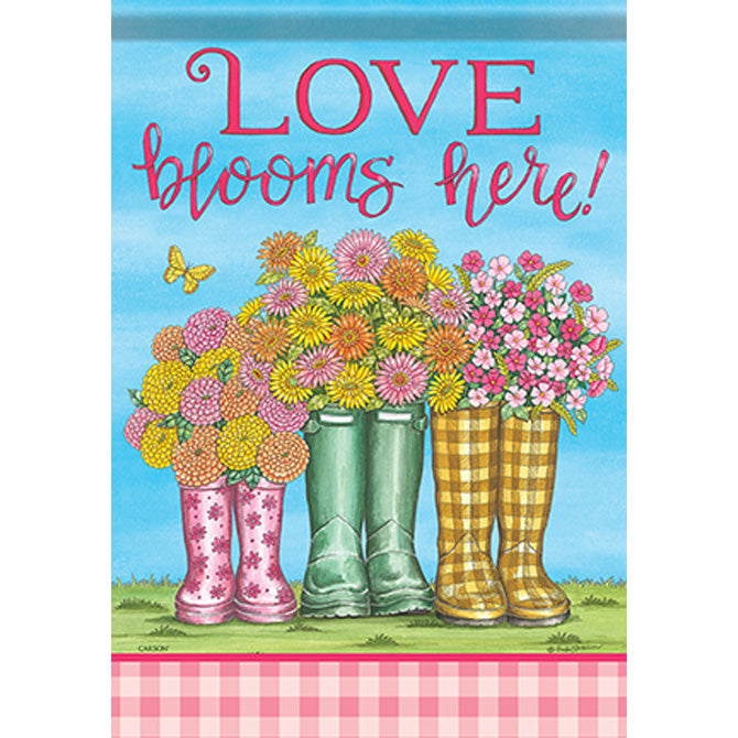 Love Blooms Durasoft Large Flag - 28" x 40"