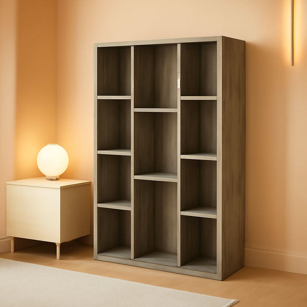 Luder 11-Cube Reversible Open Shelf Bookcase French Oak
