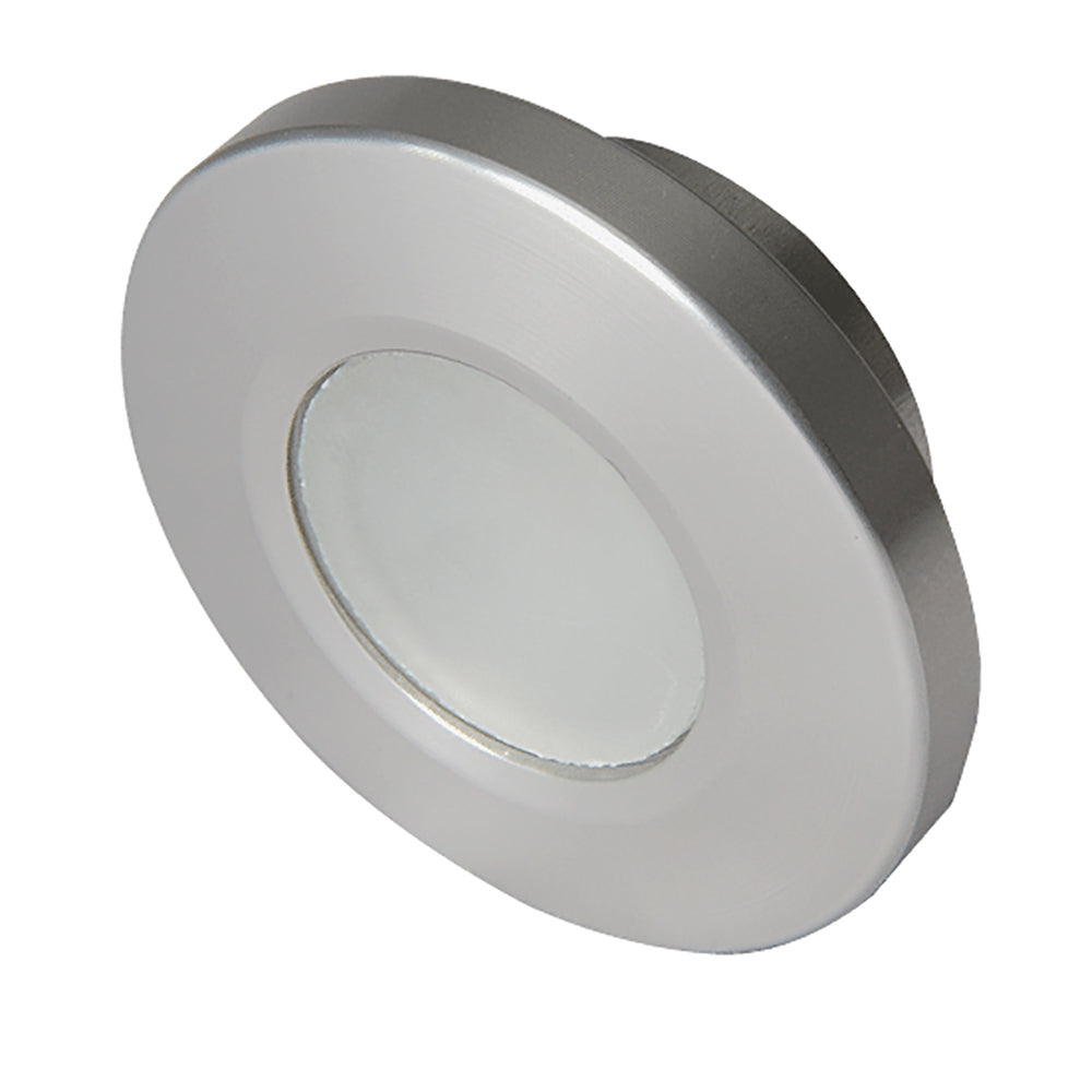 Lumitec Orbit - Flush Mount Down Light - Brushed Finish - 4-Color White/Red/Blue/Purple
