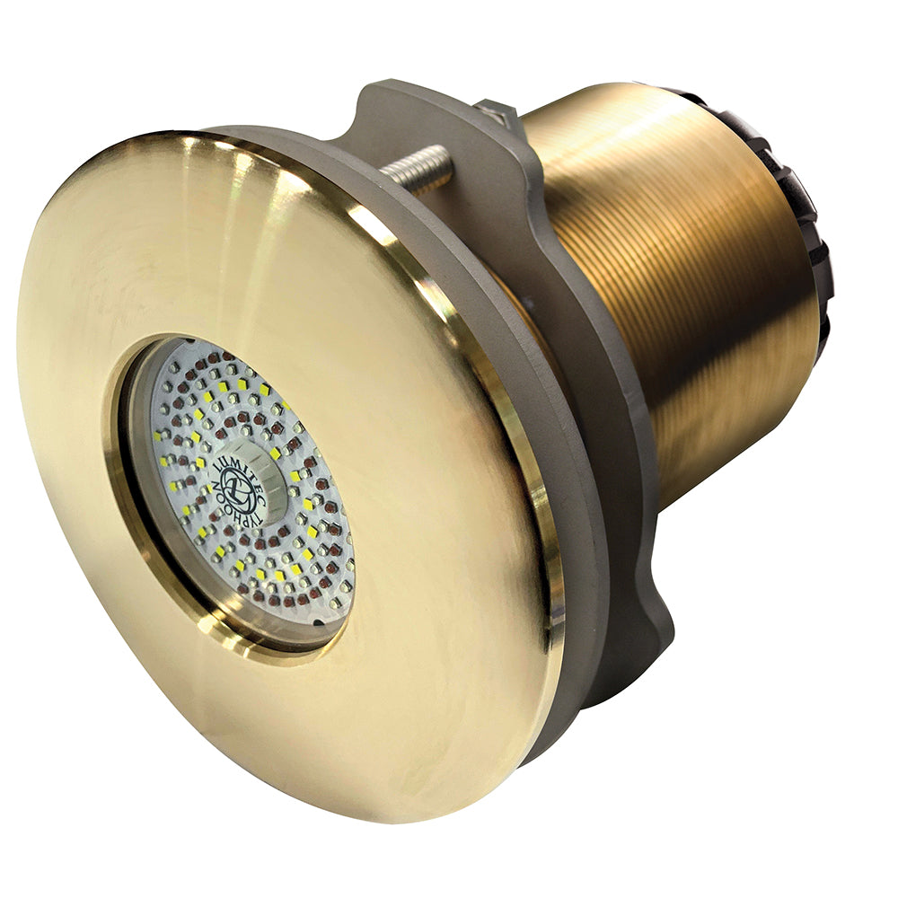 Lumitec SeaBlaze Typhoon Underwater Light - Bronze Thru-Hull LED Light - White/Blue -