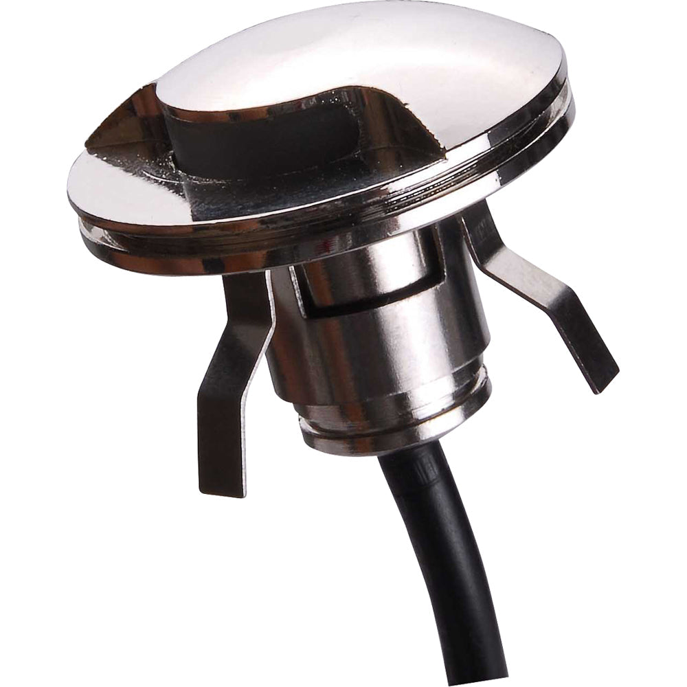 Lunasea 316 Polished Stainless Steel LED Waterproof Courtesy Light - Warm White - 12VDC