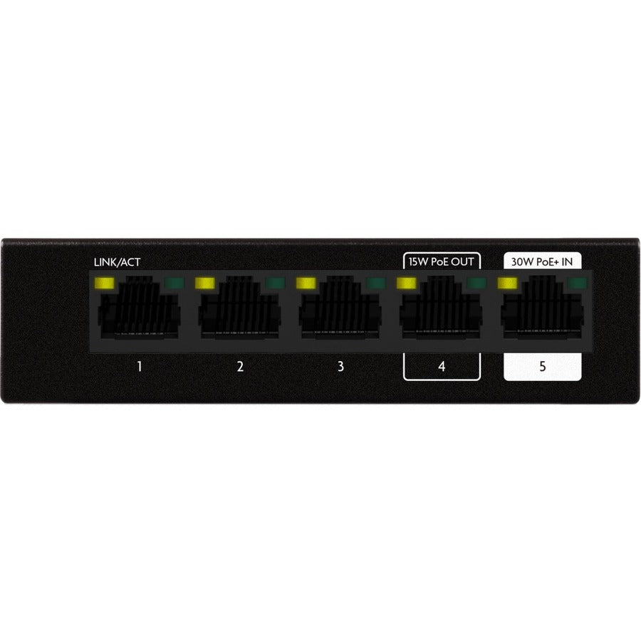 Luxul 5-Port PoE+ Powered Unmanaged Switch SW-100-05PD