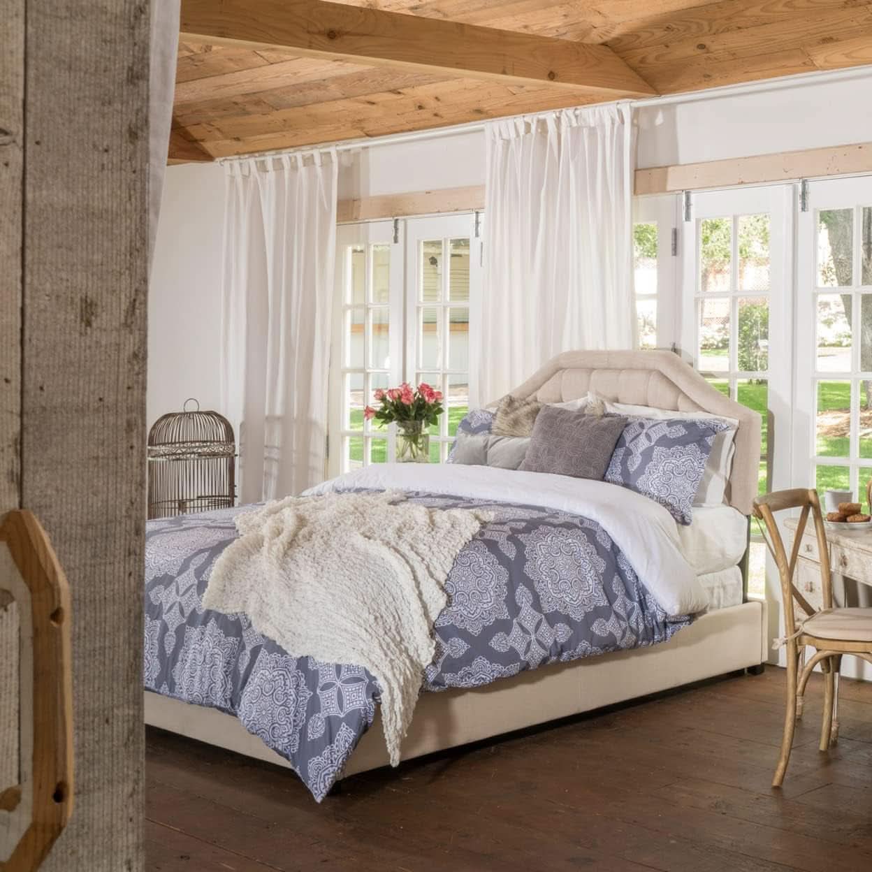 Luxurious Light Beige King Headboard for Elegant Bedrooms