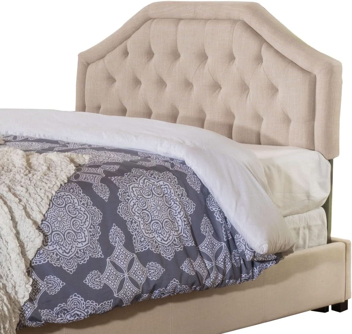 Luxurious Light Beige King Headboard for Elegant Bedrooms