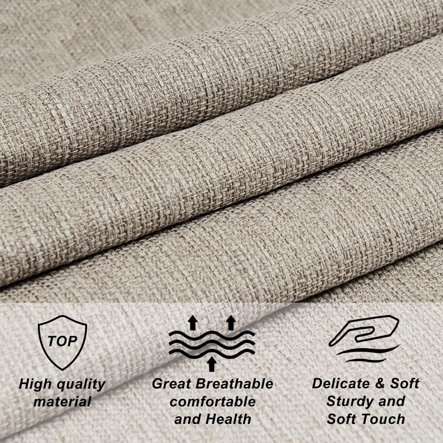 Luxury Linen Upholstered King Headboard with Easy Assembly