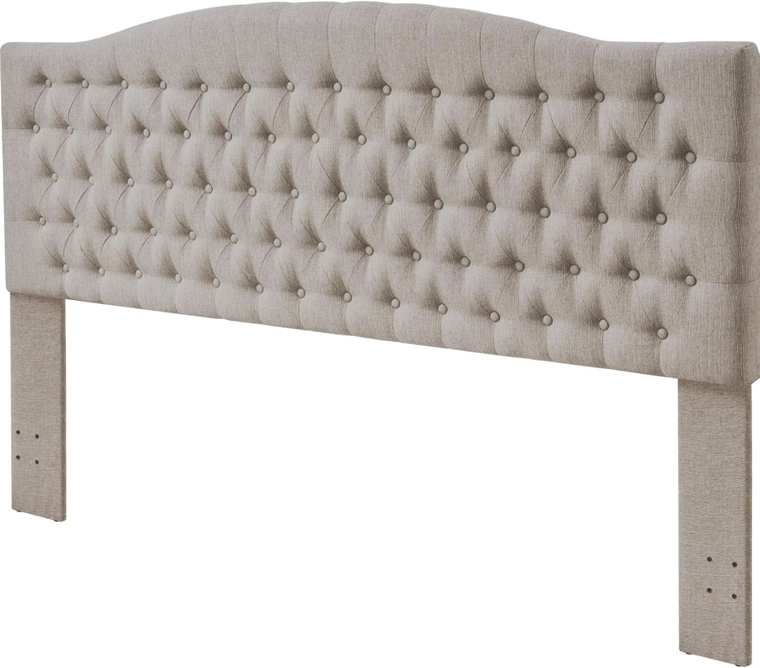 Luxury Linen Upholstered King Headboard with Easy Assembly