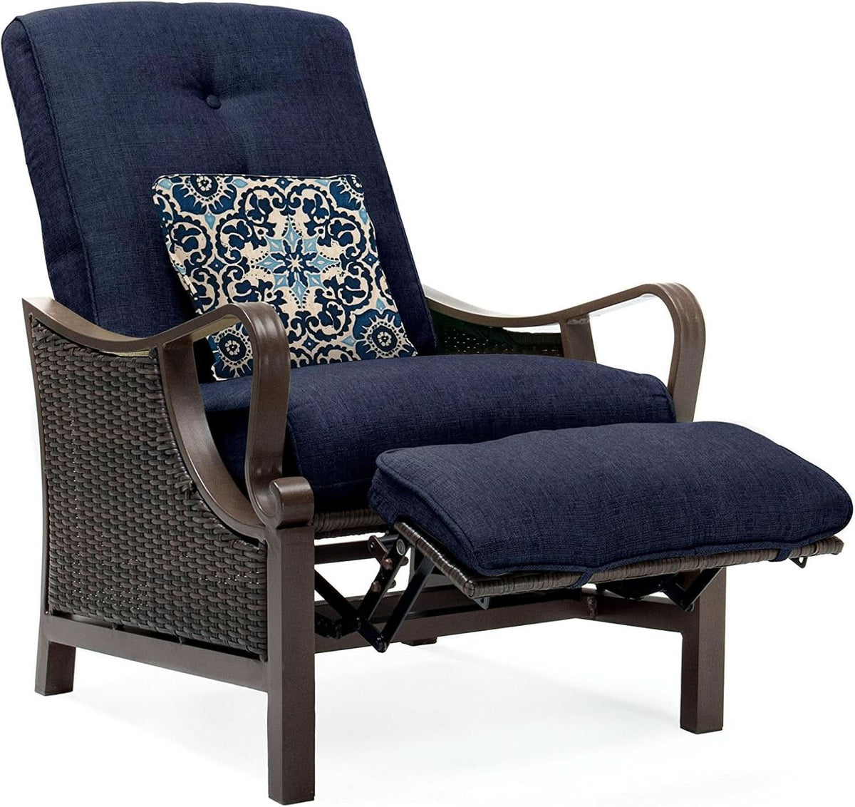 Luxury Outdoor Recliner Chair with Cushions and Pillow