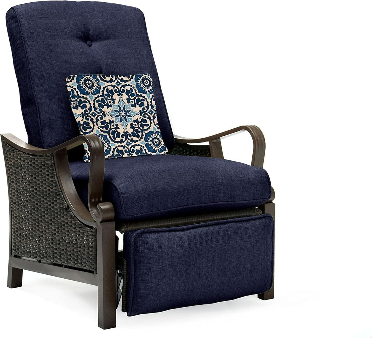 Luxury Outdoor Recliner Chair with Cushions and Pillow